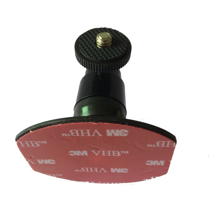 Sticky Adhesive Camera Mount Car Holder with 1/4 Rotating Metal Screw Head for Dashboard Windshield
