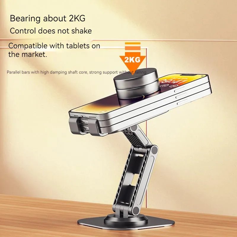 Universal 360 Rotating Mobile Phone Holders Collapsible Retractable Tablet Pc Stand Custom Phone Holder Phone Desktop Mounts