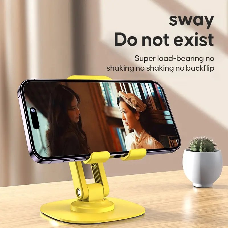 Universal 360 Rotating Mobile Phone Holders Collapsible Retractable Tablet Pc Stand Custom Phone Holder Phone Desktop Mounts