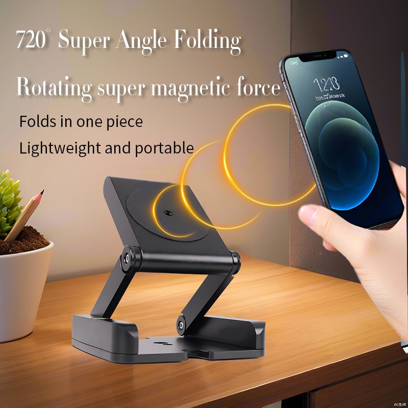KALIOU New Arrival F079 Foldable Magnetic Smart Mobile Phone Holder Z Type Plate Portable Phone Holder