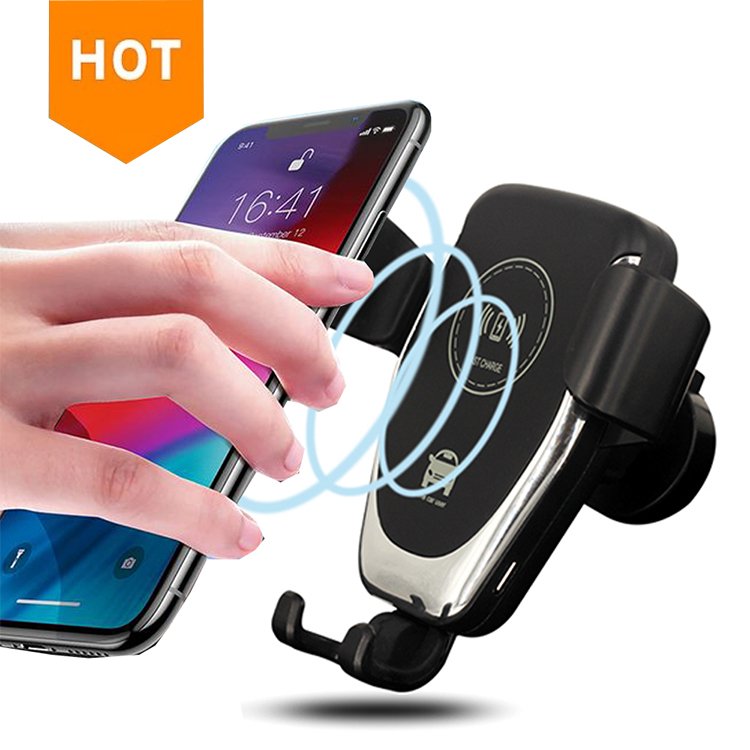 2020 newest 10w Fast Automatic Induction Wireless Car Charger Phone Holder Wireless Charger For Mobile Phones
