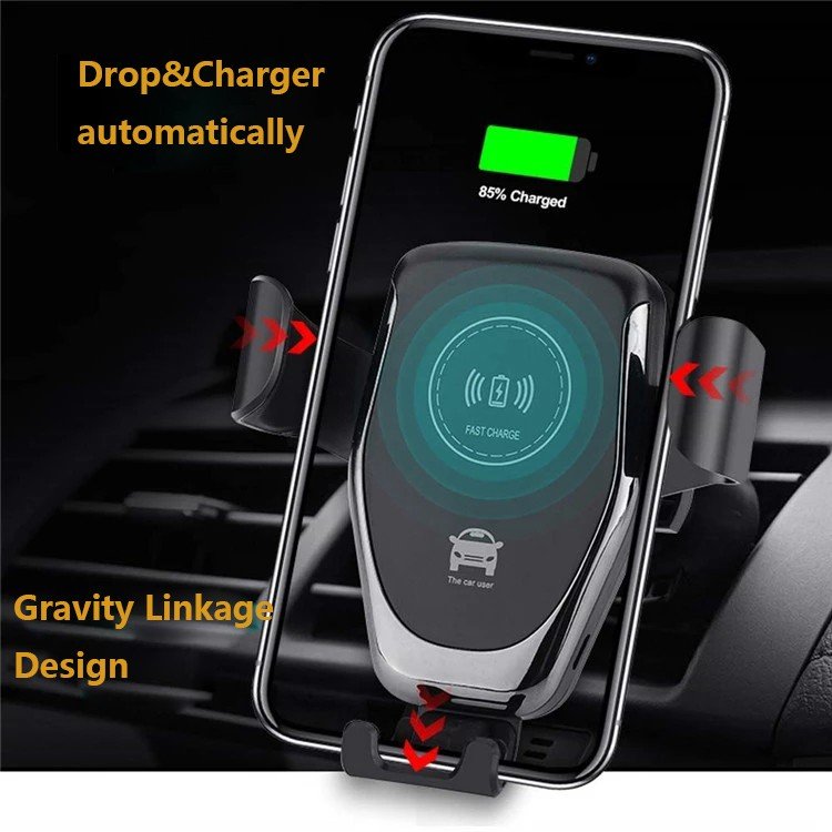 2020 newest 10w Fast Automatic Induction Wireless Car Charger Phone Holder Wireless Charger For Mobile Phones