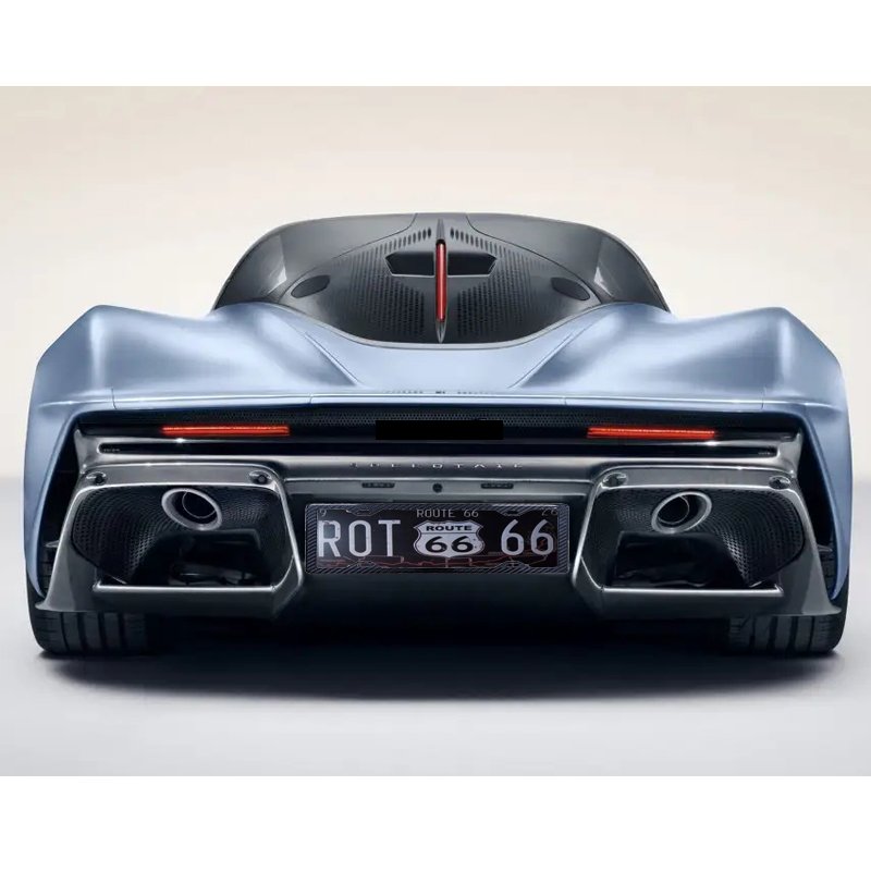 Low MOQ 1 Piece 100% Carbon fiber car license plate frame holder with 4 holes for model 006