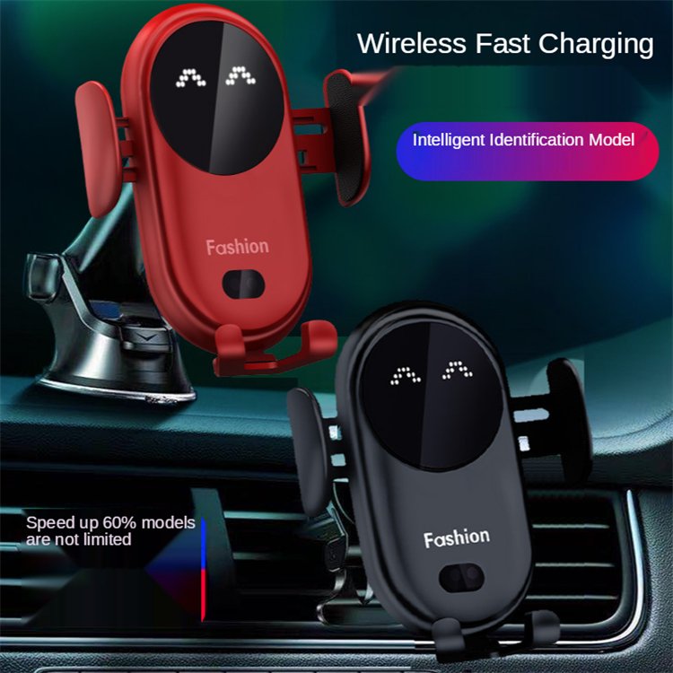 Infrared Automatic Sensing Function Phone Holder 10W 15w Quick Charging Portable Wireless Car Charger