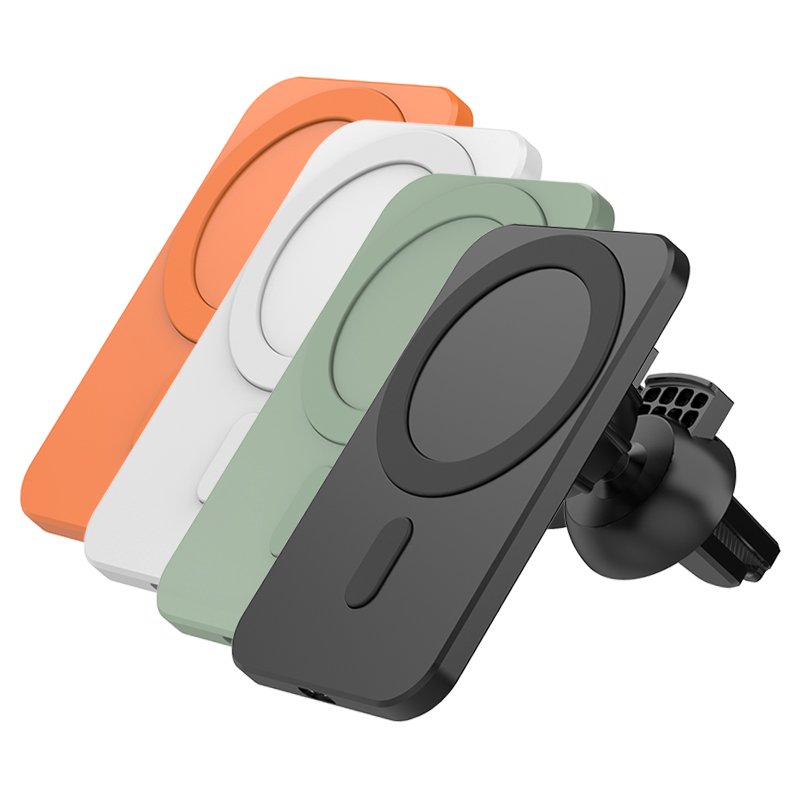 15W Air Vent Clip 360 Chargeur Cellular Mobile Phones 4G Induction Phone Charger Smartphone USB Type C Fast Wireless Car Charger