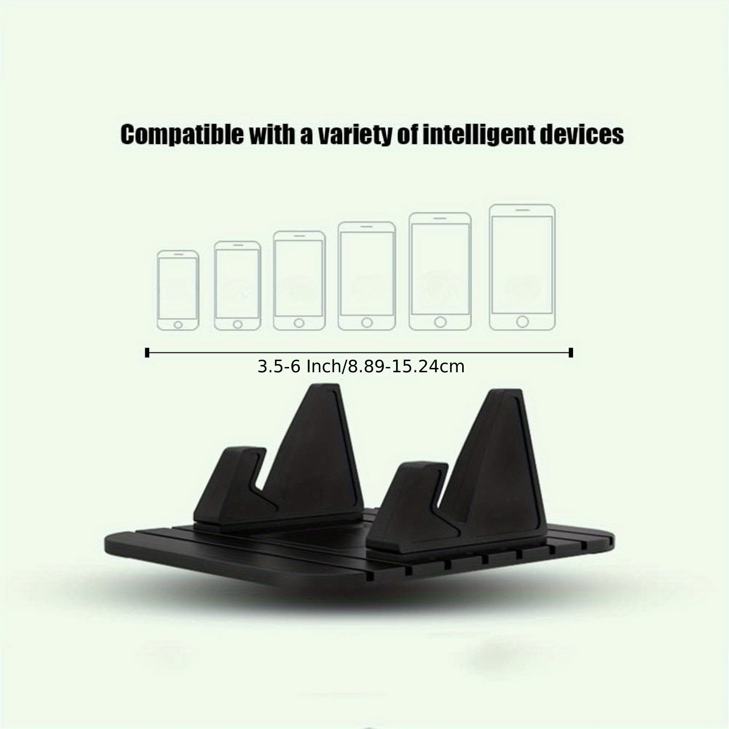 Black Anti-Slip Silicone Desk Table Cell Phone Stand Car Mobile Phone Holder for Car dashboard Table Desk