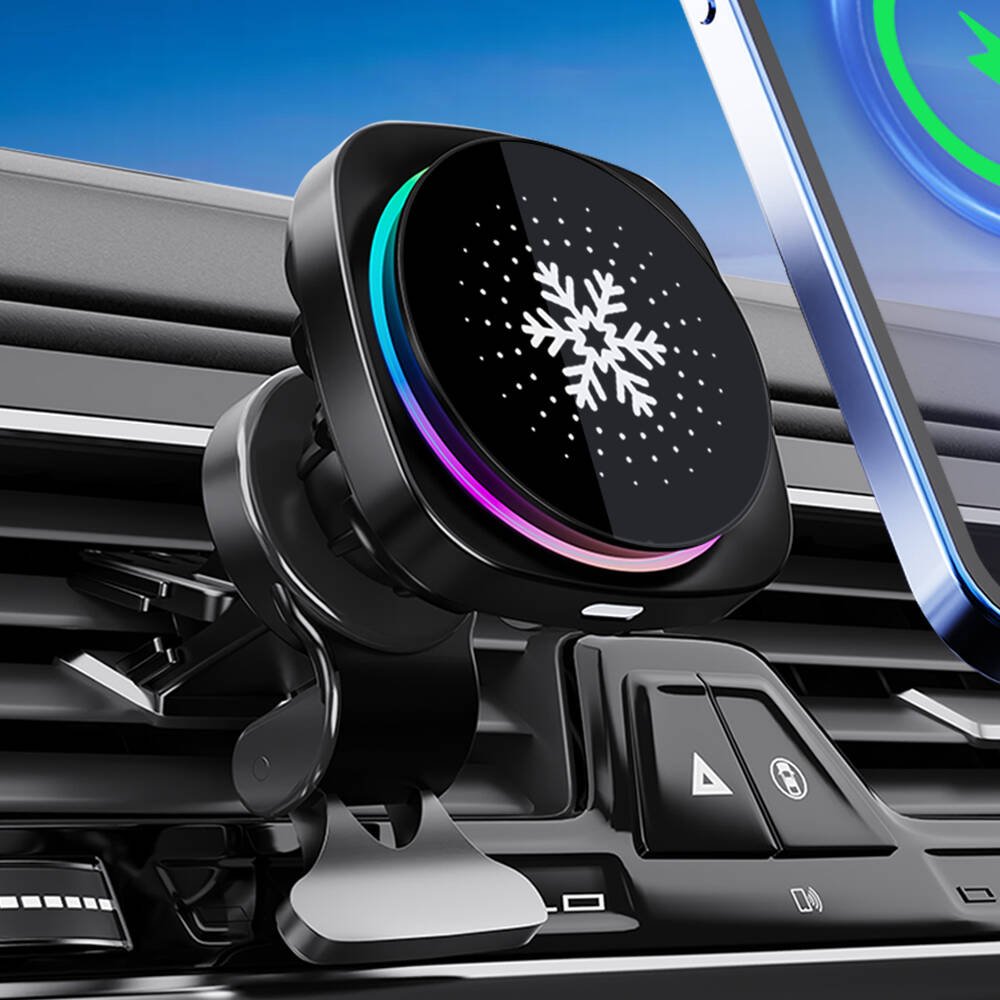 2024 Factory Private Model trending Qi2 Magnetic Wireless Car Charger For Iphone 12 13 15 16 Pro Max