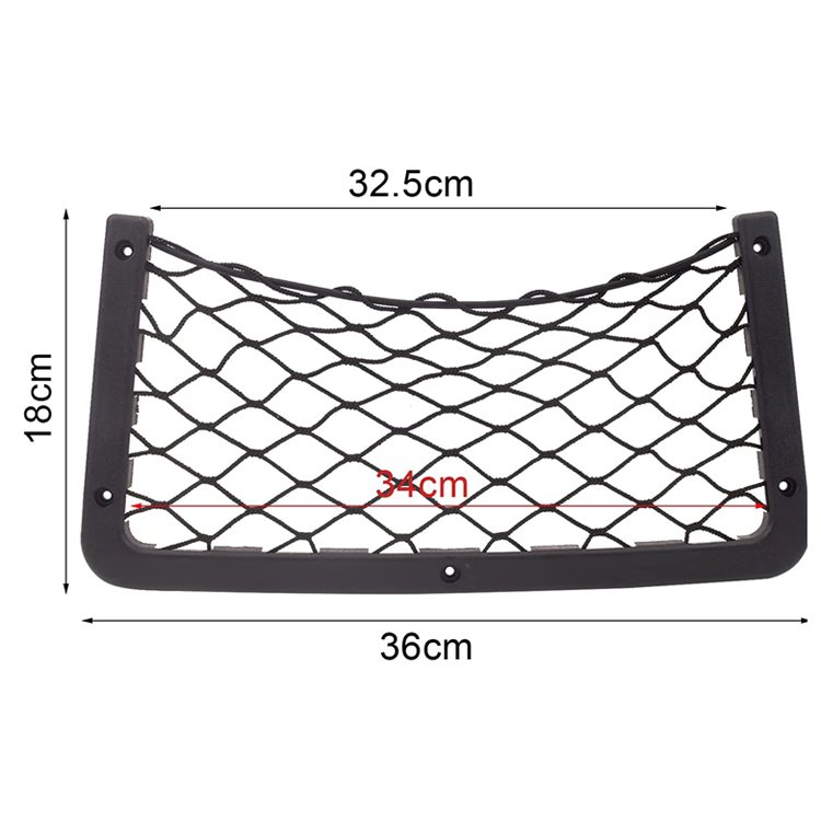 C0572 Universal Auto RV holder Elastic Car Organizer Back Seat Mesh bag pocket Car Storage Net bag with screw