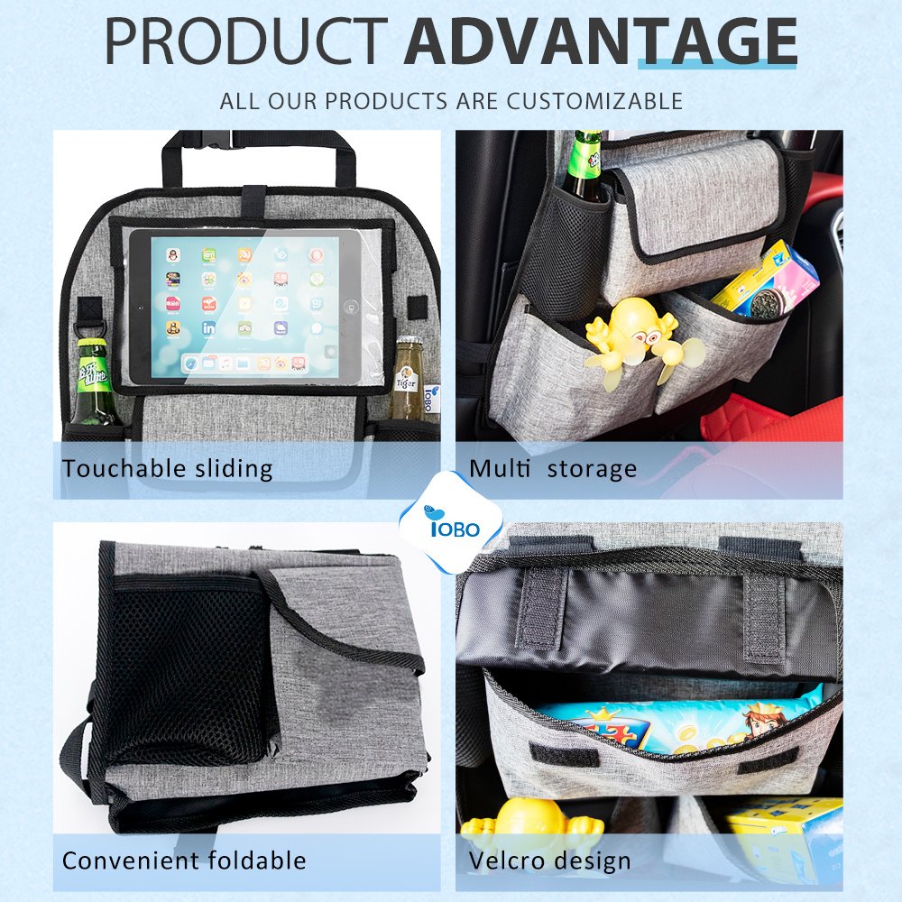 High Quality Custom LOGO OEM Factory Multifunctional Car Backseat Organizers suv car front seat organizer with Touch Screen