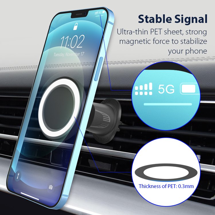Magnetic Phone Holder for Car Phone Mount Super Magnet Air Vent Mount Cellphone Holder Smartphone GPS Holders 360Phone Car Mount