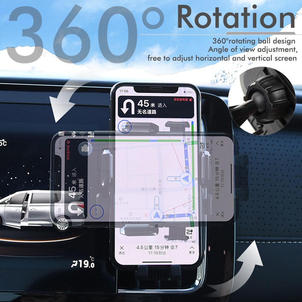 New Ideas Knob Type Car Air Conditioner Air Outlet Navigation Mobile Phone Holder Universal 360 Degree Rotatable Phone Holder