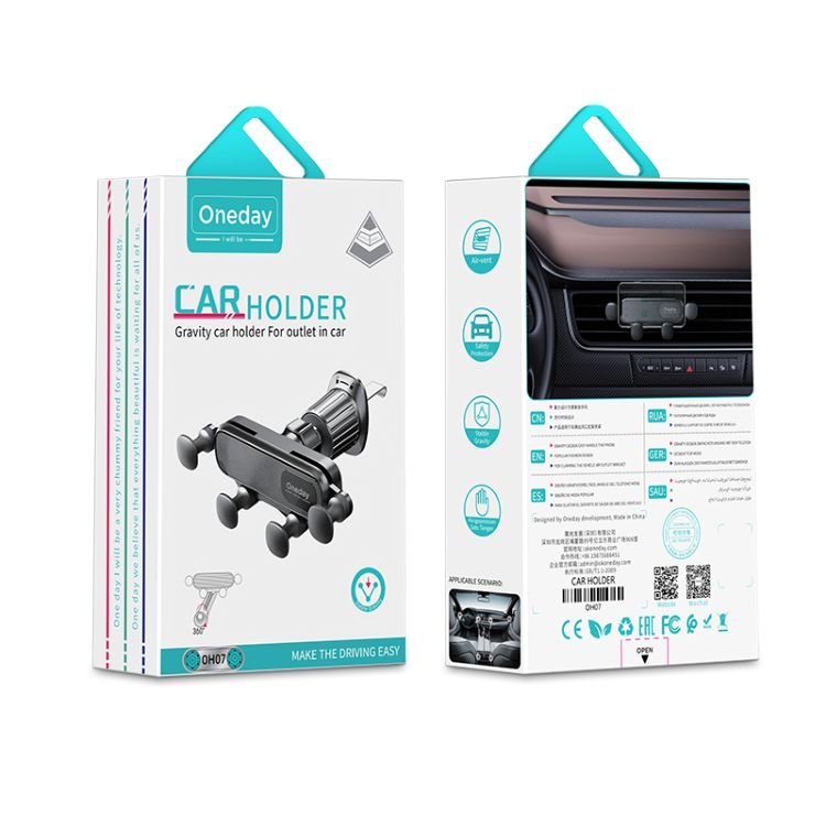 Manufacturer OH07 Gravity car holder For outlet in car telephone Mini Car Air Vent Phone Holder high quality