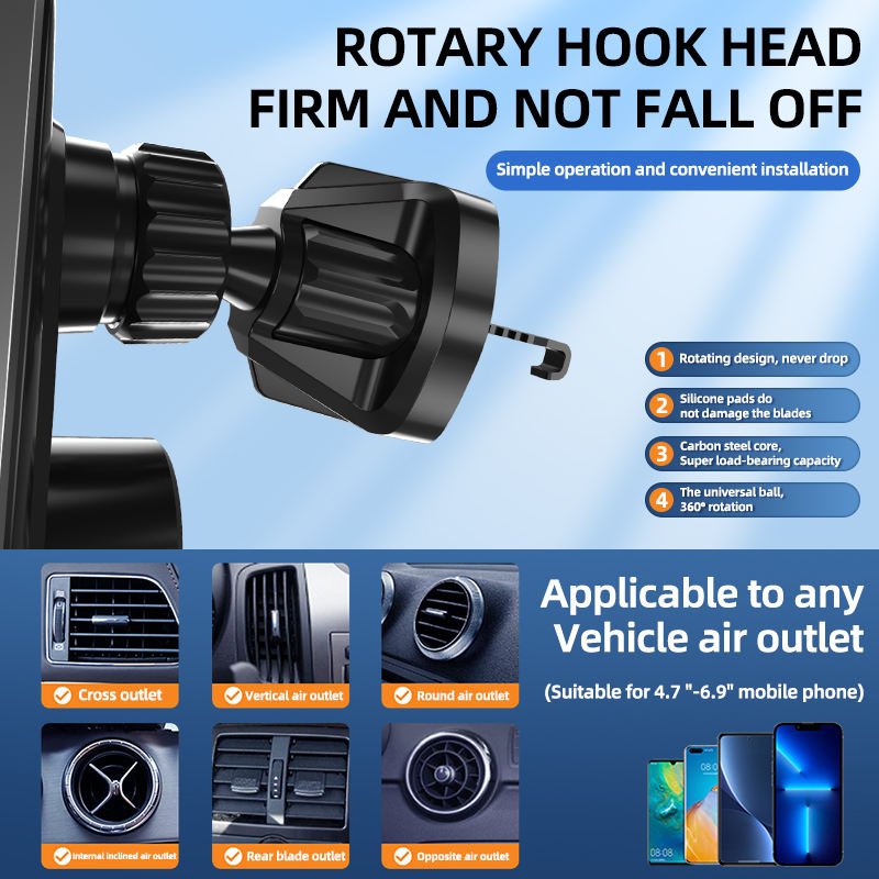 Car Mount Mobile Phone Holder Charger Type C With Display Car Charger For Car Mobile Phone