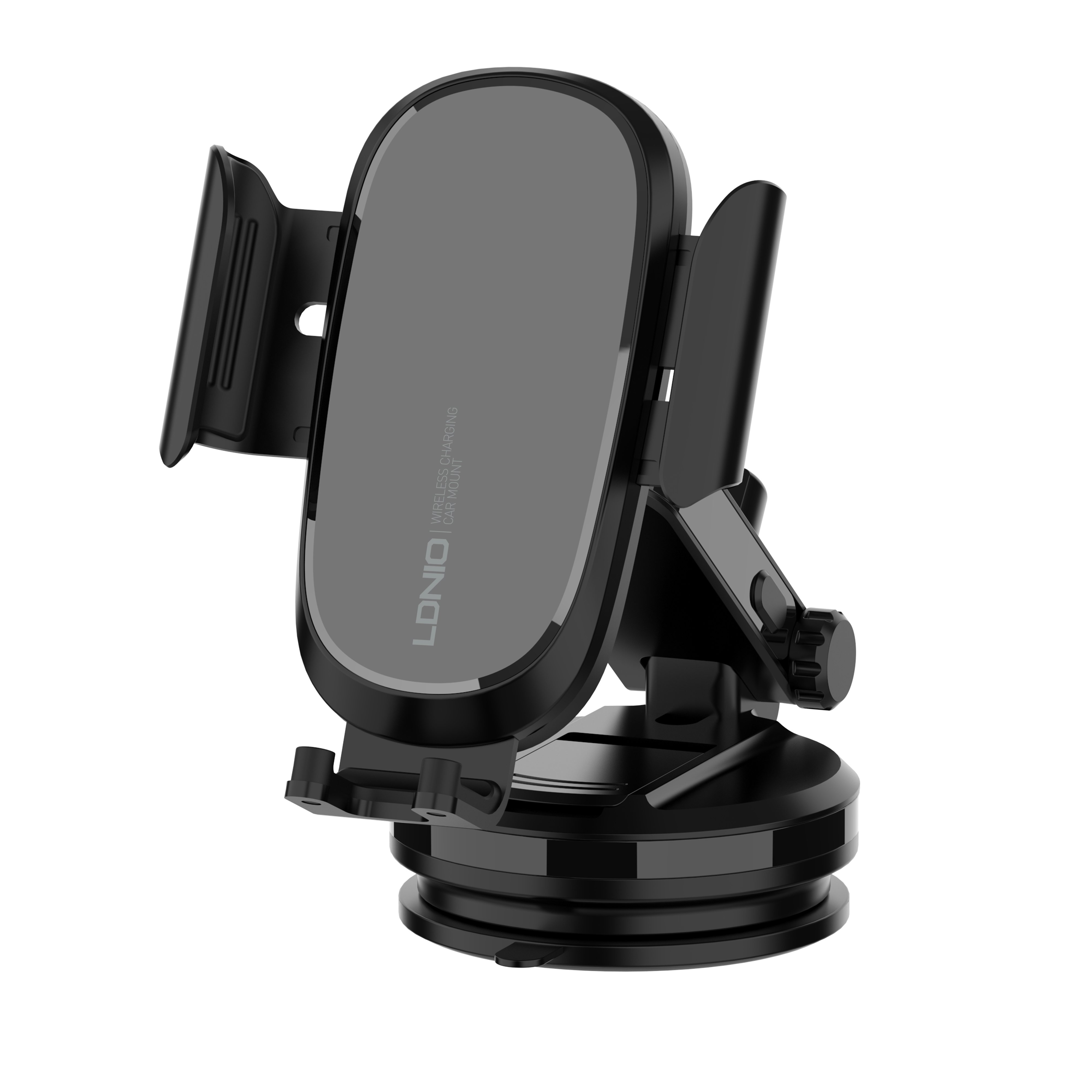 LDNIO MW21-1 15W Fast Charge Auto Clamping Wireless Car Charger Phone Holder Retractable Phone Holder For Mobile Phone