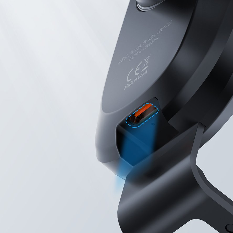 LDNIO MW21-1 15W Fast Charge Auto Clamping Wireless Car Charger Phone Holder Retractable Phone Holder For Mobile Phone
