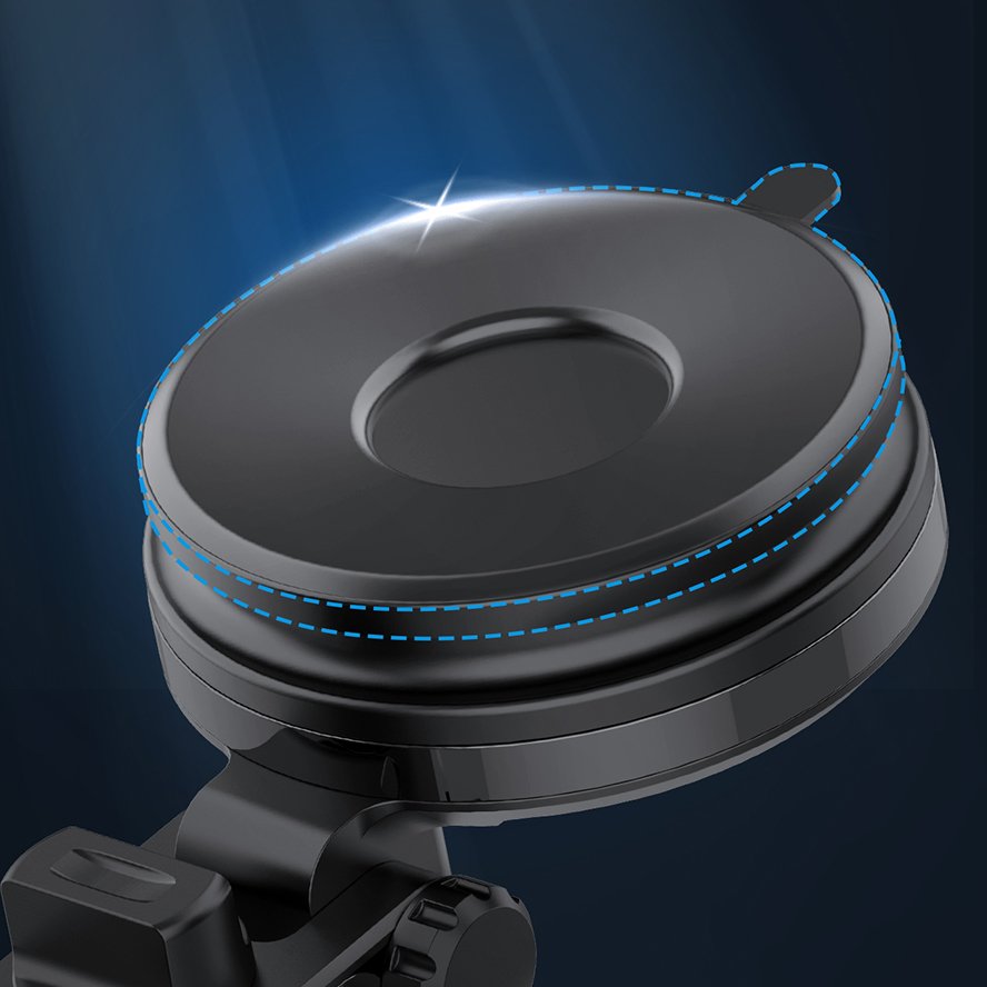 LDNIO MW21-1 15W Fast Charge Auto Clamping Wireless Car Charger Phone Holder Retractable Phone Holder For Mobile Phone
