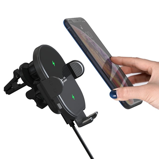 15w Fast Charger Wireless Car Mount Phone Holder Air Vent Automatic-clamping Car Wireless Charger