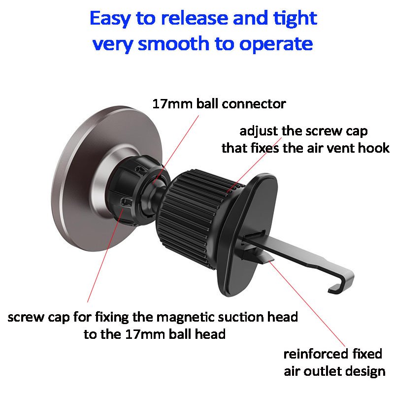 In stock 360 rotating strong mobile magnet air vent magnetic car phone holder