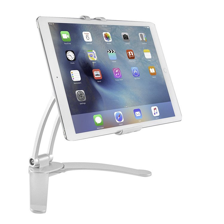 Hot selling portable 2 in 1 wall and desk adjustable foldable phone tablet holder for home & travel using