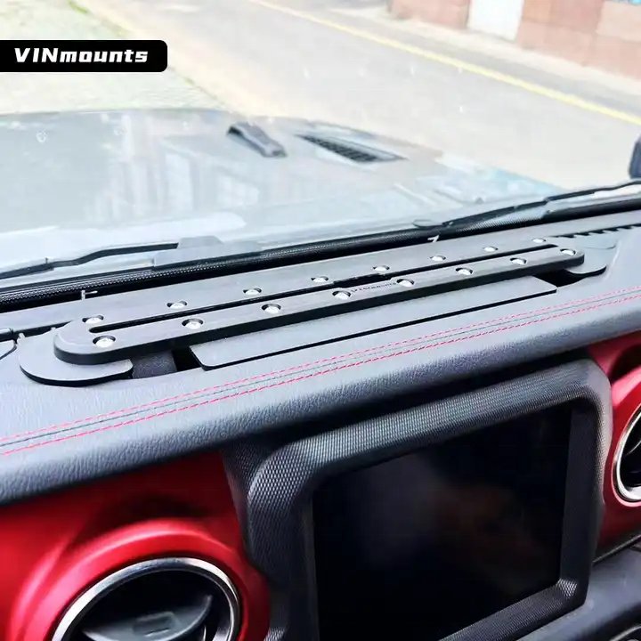 15.35" Tough Track Windshield/Dashboard Mount for Jeep JL & Gladiator Wrangler phone/Camera/tablet holder VIN-TYQ-003-MMR