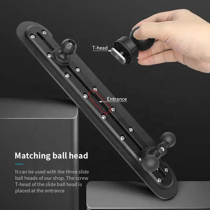 15.35" Tough Track Windshield/Dashboard Mount for Jeep JL & Gladiator Wrangler phone/Camera/tablet holder VIN-TYQ-003-MMR