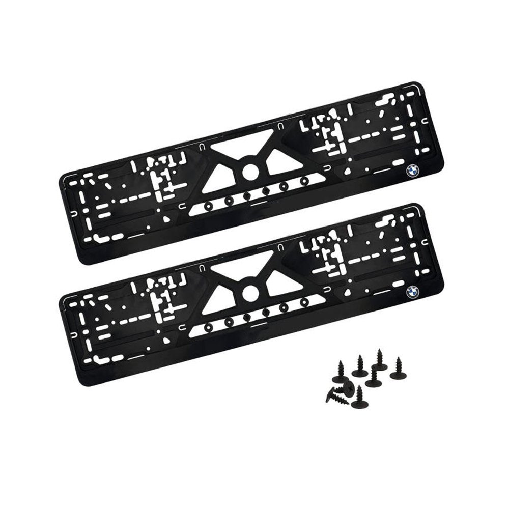 Custom Logo Printed Plastic Car Plate Holder License Plate Frame Wholesale For Standard Eu Size