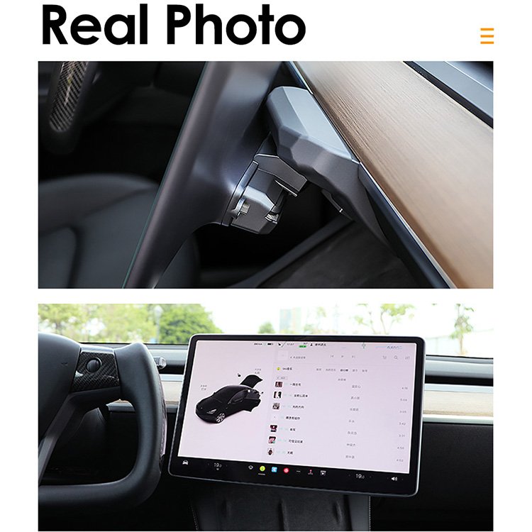 Car Dashboard Screen Rotation Tilt Holder for Tesla Model Y 3 Four Direction Screen Rotating Free Adjustable Tesla Accessories
