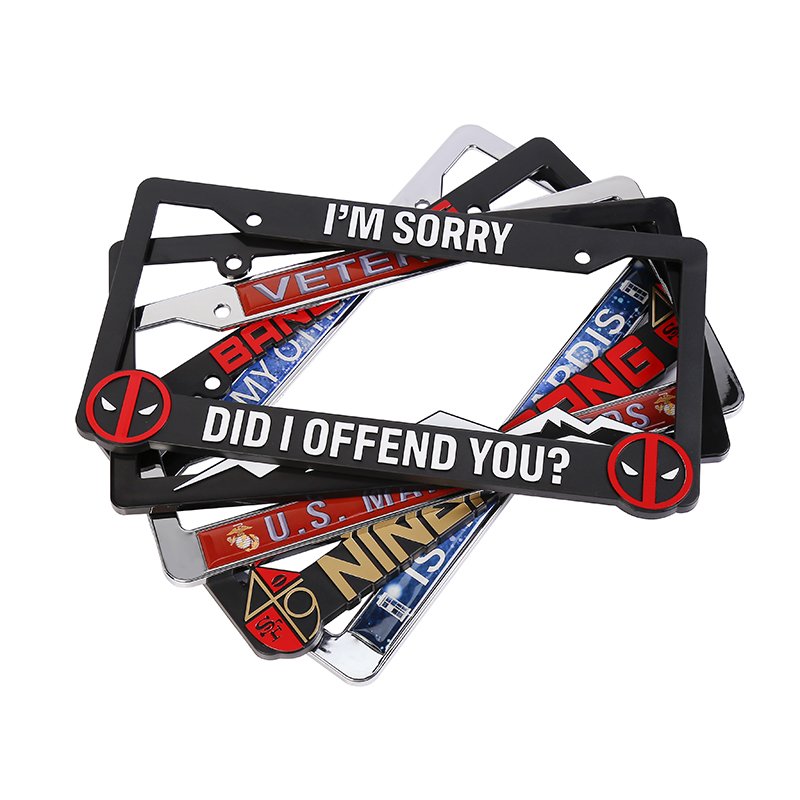 Plastic License Plate Frame Holder Number Cover standard Cover holder Top Car Number Plate Frame Custom License Plate Frames