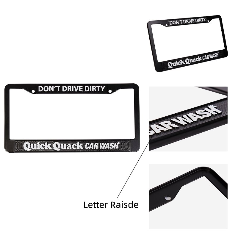 Plastic License Plate Frame Holder Number Cover standard Cover holder Top Car Number Plate Frame Custom License Plate Frames