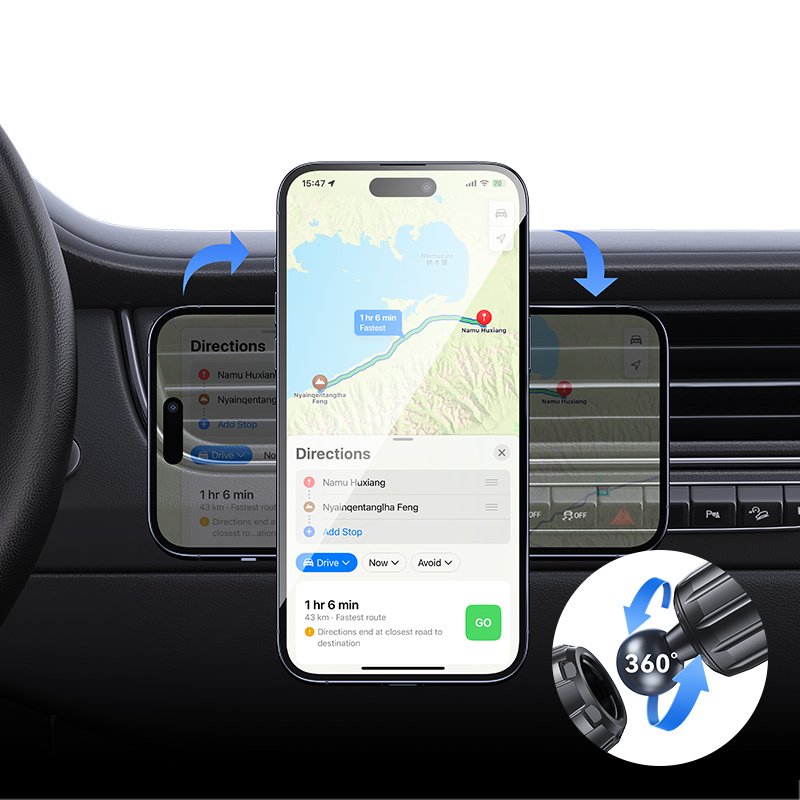 USAMS Wholesale Universal waterproof mobile stand for Magnetic car phone holder Air Vent Phone Holder Cradle