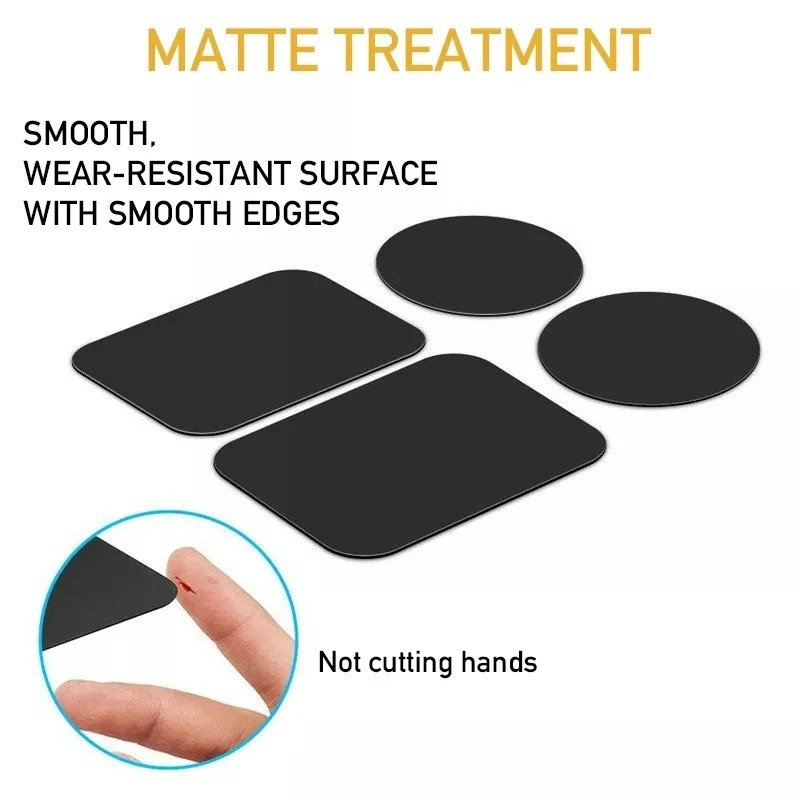 Custom Logo Metal Plate For Magnetic Car Phone Holder Universal Iron Sheet With Adhesive Disk For Mobile Phone Stand Mount