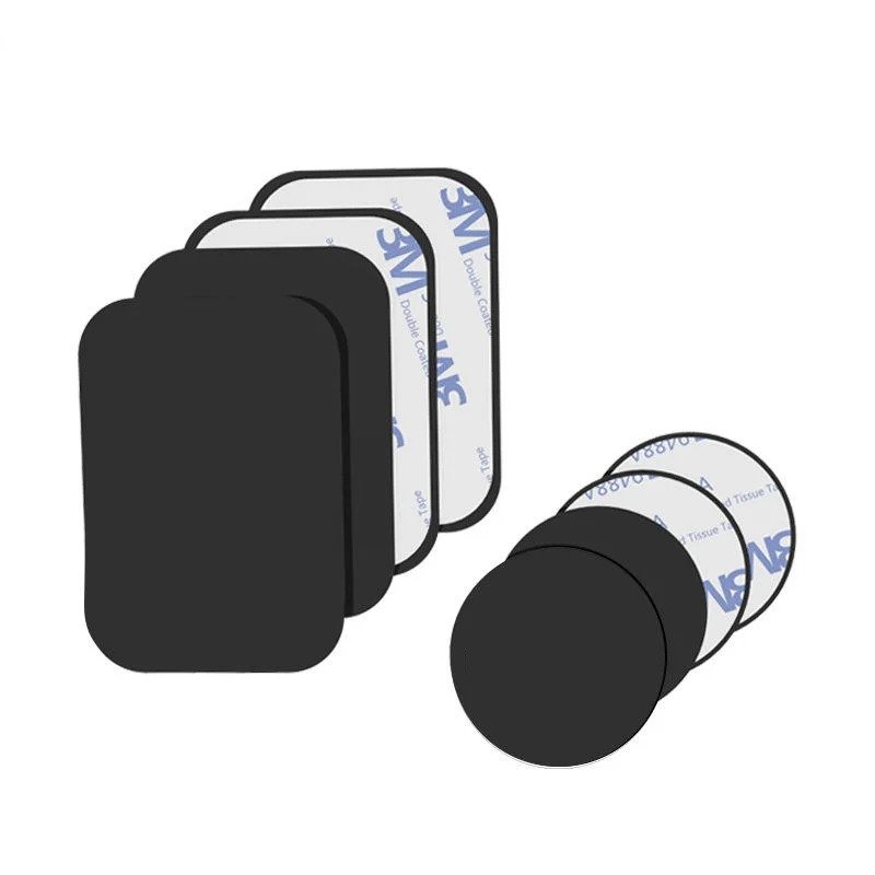 Custom Logo Metal Plate For Magnetic Car Phone Holder Universal Iron Sheet With Adhesive Disk For Mobile Phone Stand Mount