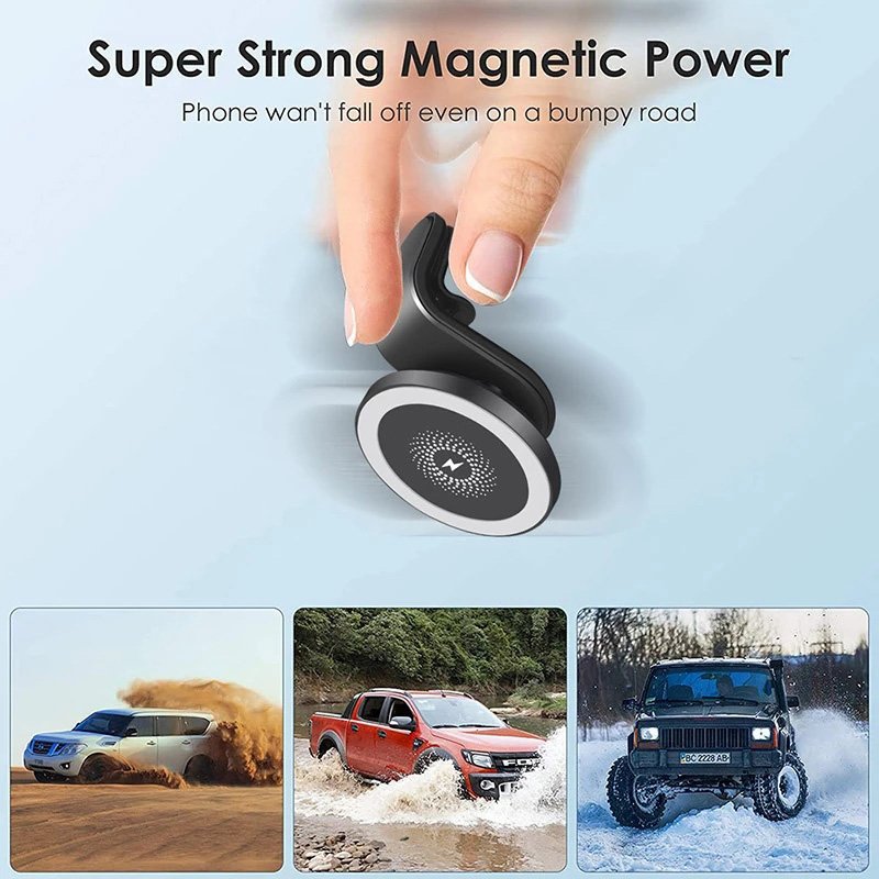 Air Vent Vehicular Charger Magnetic Car Phone Holder Wireless Charger Mobile Phone 15W Telefono Technology TYPE-C 8mm 50g CN;GUA