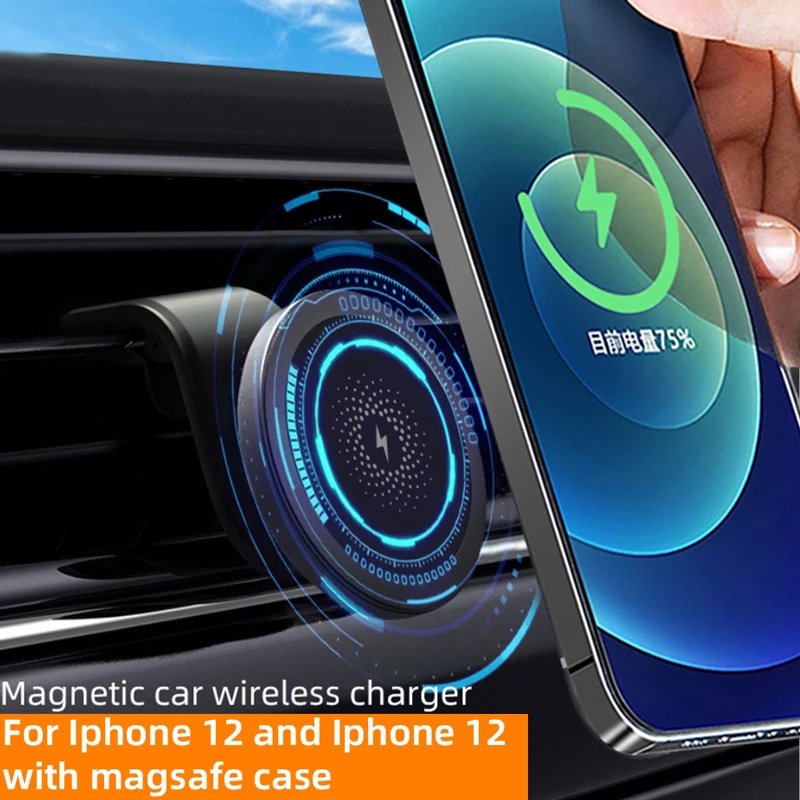 Air Vent Vehicular Charger Magnetic Car Phone Holder Wireless Charger Mobile Phone 15W Telefono Technology TYPE-C 8mm 50g CN;GUA