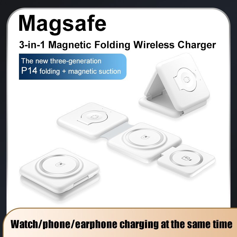 New Arrival 2023 Products For phone 14 Wireless Charger Dock Foldable 15W Multi Charging Stand 3 in 1 Wireless Charging pad