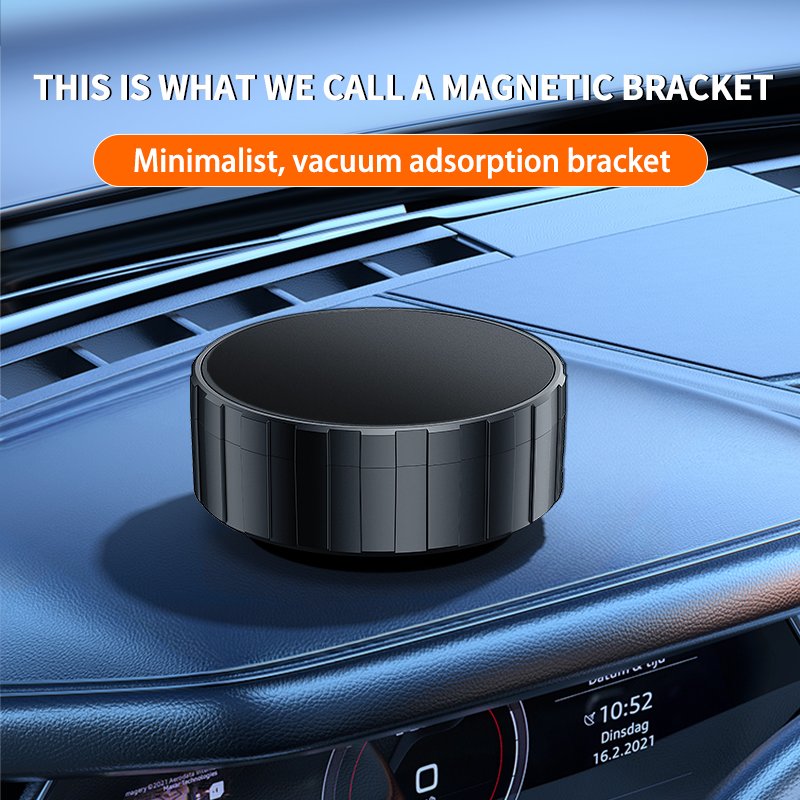 2024 New Customized Upgrade Glass Strong Vacuum Suction Cup Magnetic Car Holder For Mobile Phone 2 Sides Universal Wall Holder