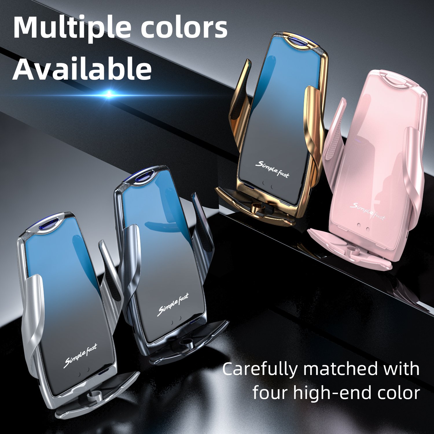 C1 wireless charging full automatic infrared induction wireless charging car mobile phone holder charger