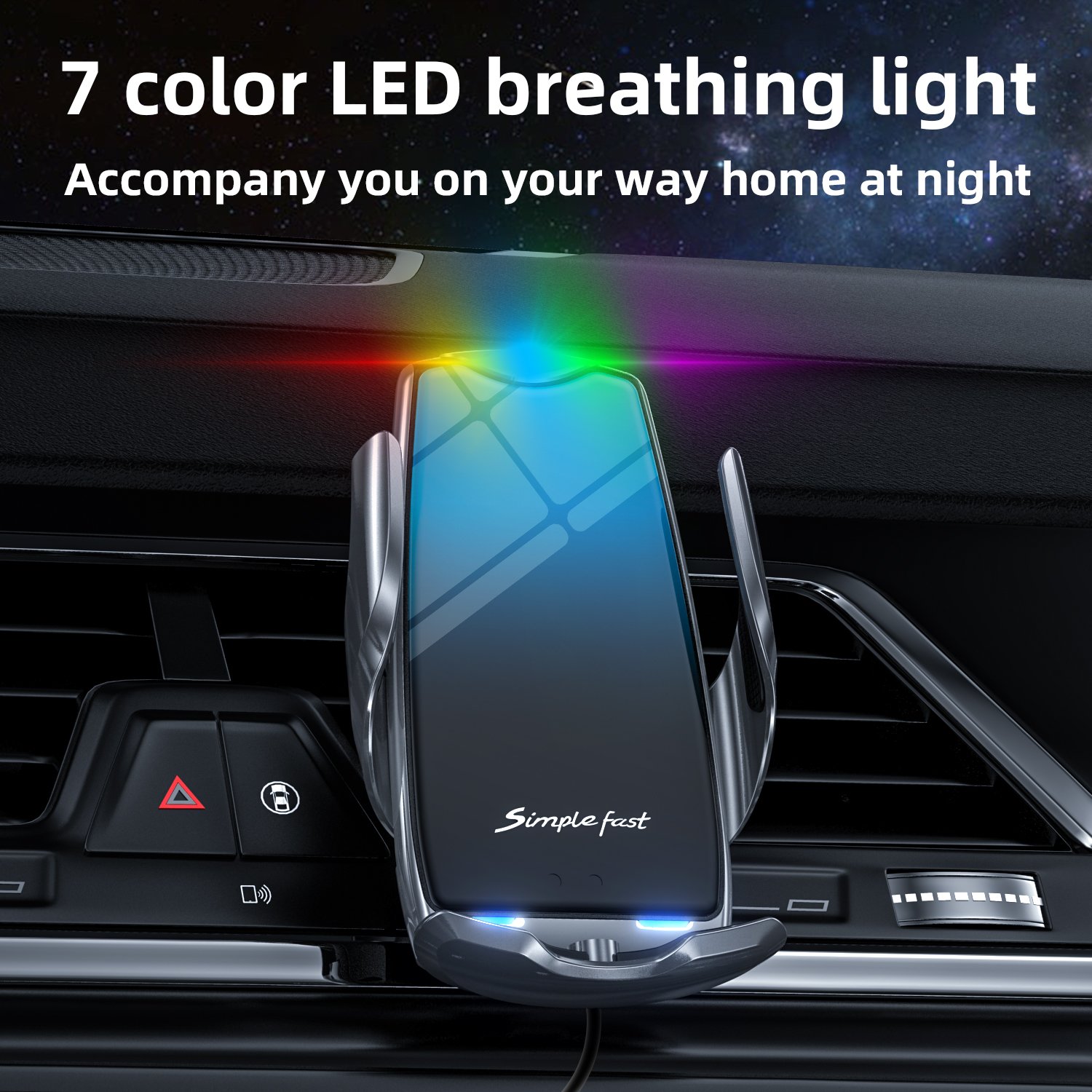C1 wireless charging full automatic infrared induction wireless charging car mobile phone holder charger