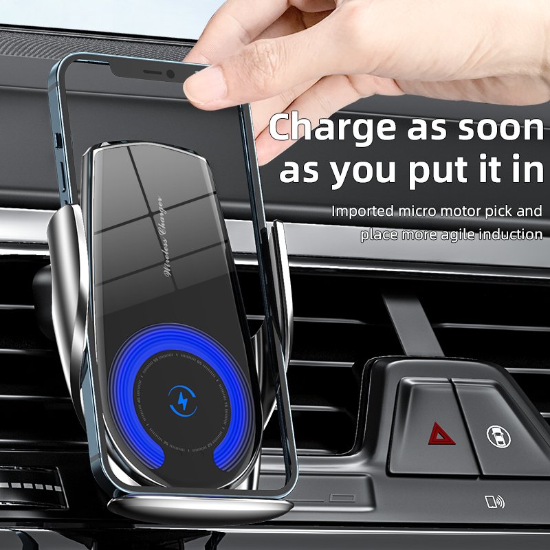 Wholesale Universal Smartphone Wireless Charging Car Phone Charger Fast Charging Cellphone Holder For Car With Wireless Charger