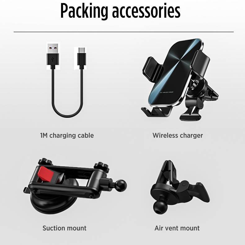 Wireless Car Charger Phone Holder Best Universal 15W Fast Charging Wireless Charger Phone Holders