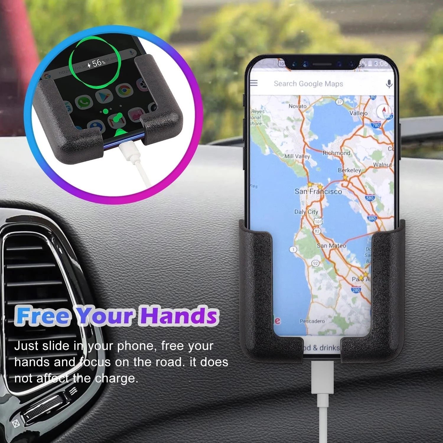 Trending products new arrivals cell phone car holder wall phone stand