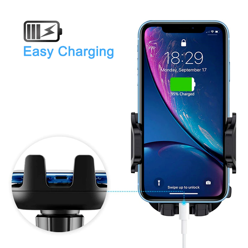 360 Universal Mount Holder Car Stand Windshield For Mobile Cell Phone GPS