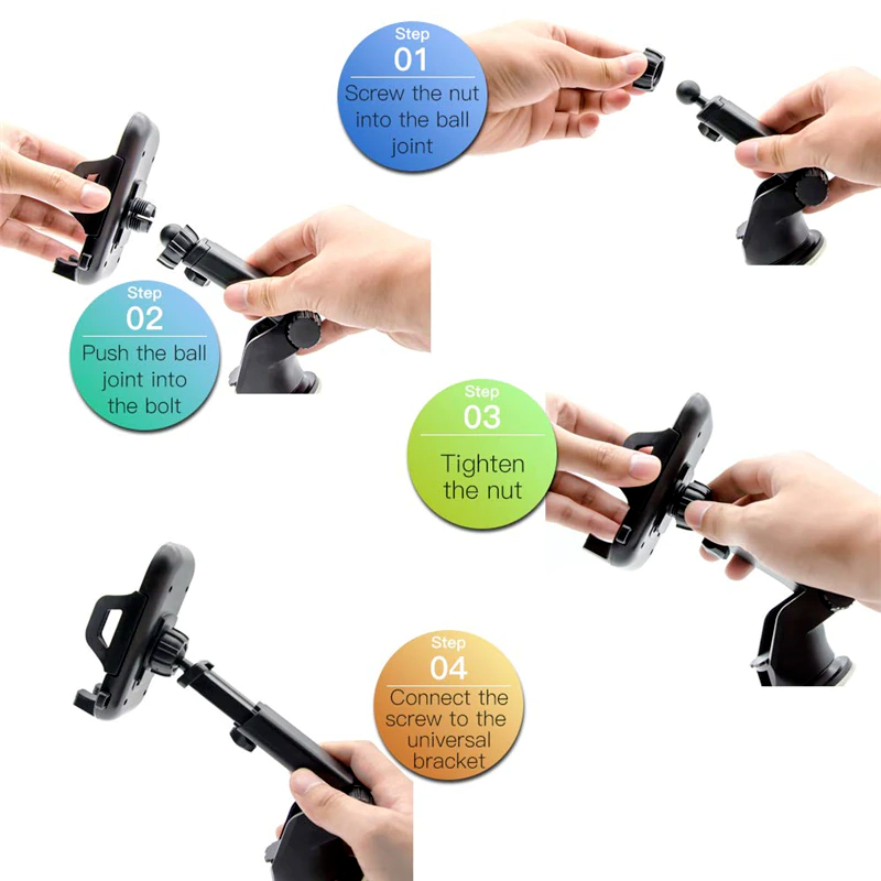 360 Universal Mount Holder Car Stand Windshield For Mobile Cell Phone GPS