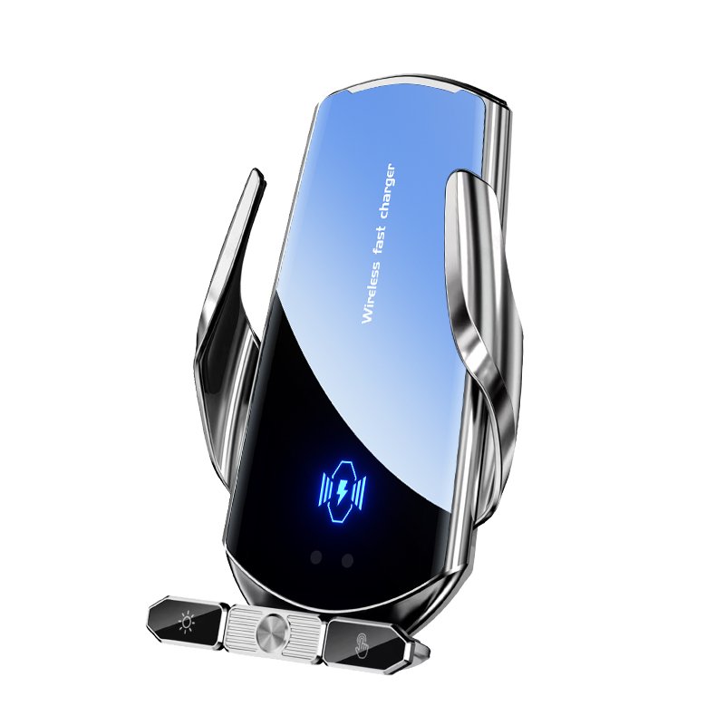 Hot Product Qi 15W Car Wireless Charger Magnetic Fast Charging Station Air Vent Touch Button Car Cell Phone Holder For Android