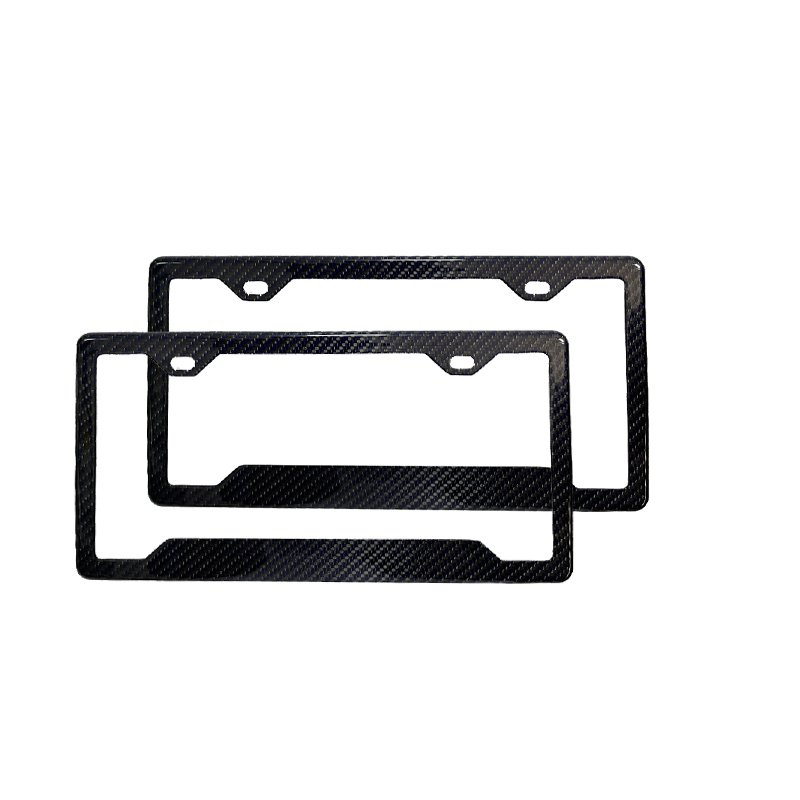 100% Carbon fiber car license plate frame and Custom world wide variety of different sizes of carbon fiber license plate frame
