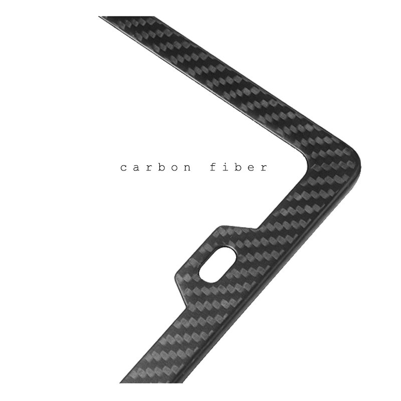 100% Carbon fiber car license plate frame and Custom world wide variety of different sizes of carbon fiber license plate frame