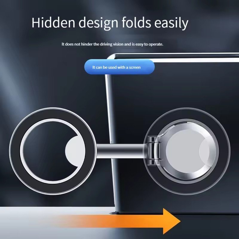 Foldable Metal Car Phone Mount Stick On Cell Phone Holder for Car Dash Dashboard Accessories for Cell Phone