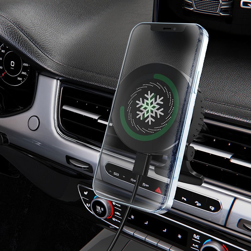 15W Magnetic Car Mount Air Vent Phone Holder Wireless Charger for iPhone 13 12 Pro/ Pro Max/ Mini