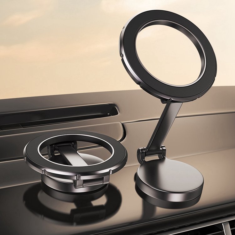 Portable Foldable Car Mount Stand Strong Magnetic Mobile Phone Holder