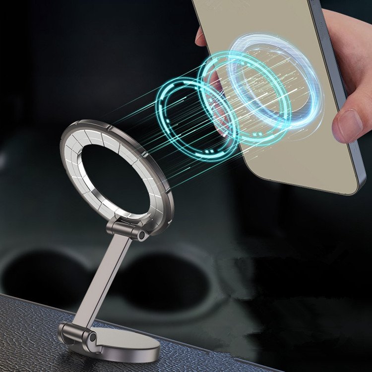 Portable Foldable Car Mount Stand Strong Magnetic Mobile Phone Holder